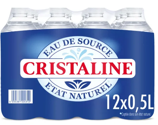 EAU PLATE CRISTALINE BOUTEILLE 12X50CL